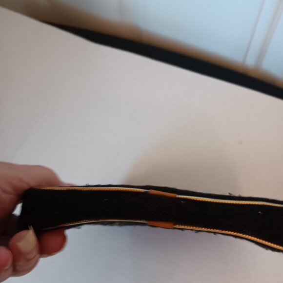 VINTAGE BLACK FLORAL TAPESTRY ZIP TOP POUCH - Picture 5 of 5